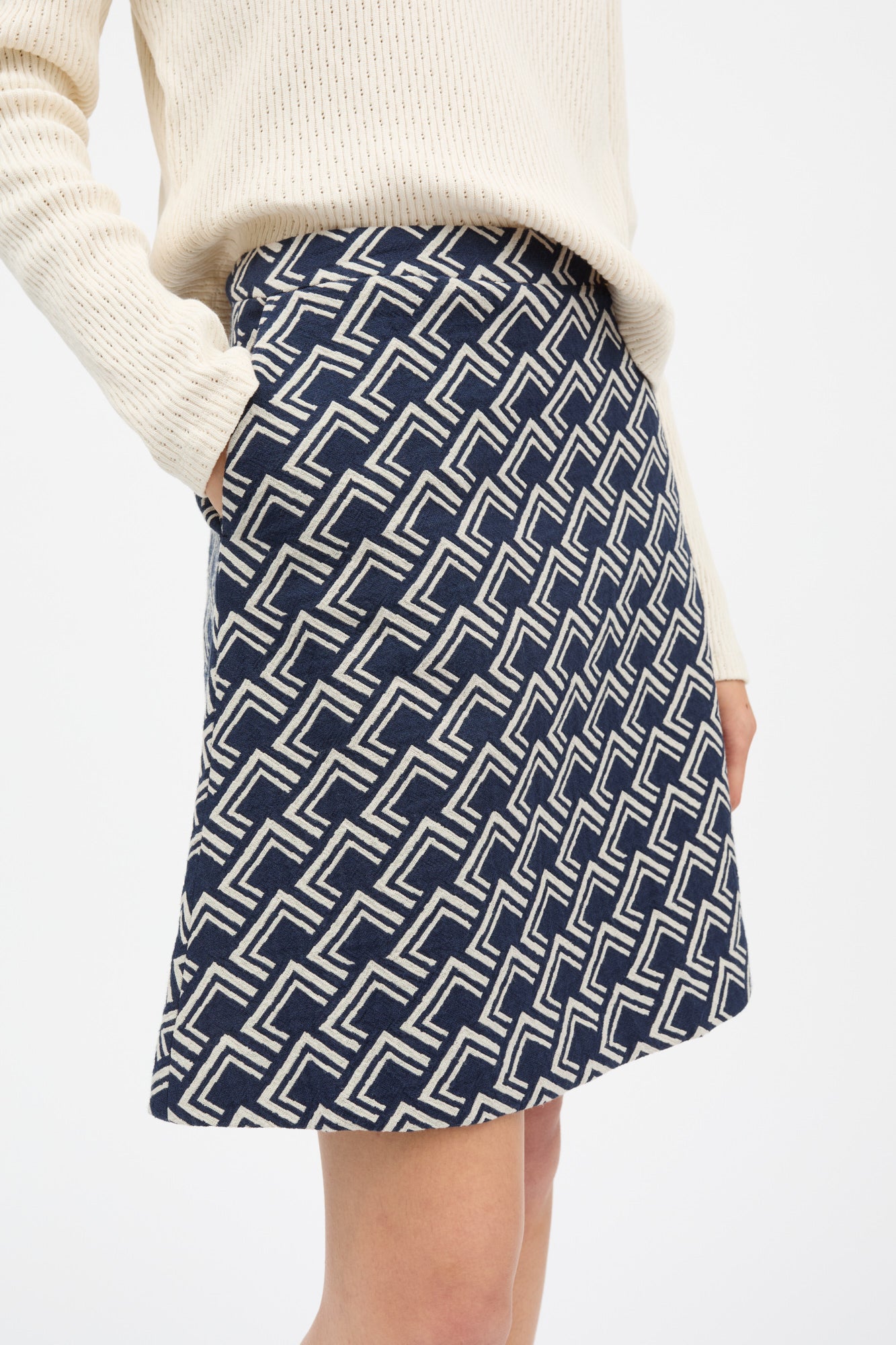 Skall Studio Paula skirt Skirt Navy/Beige